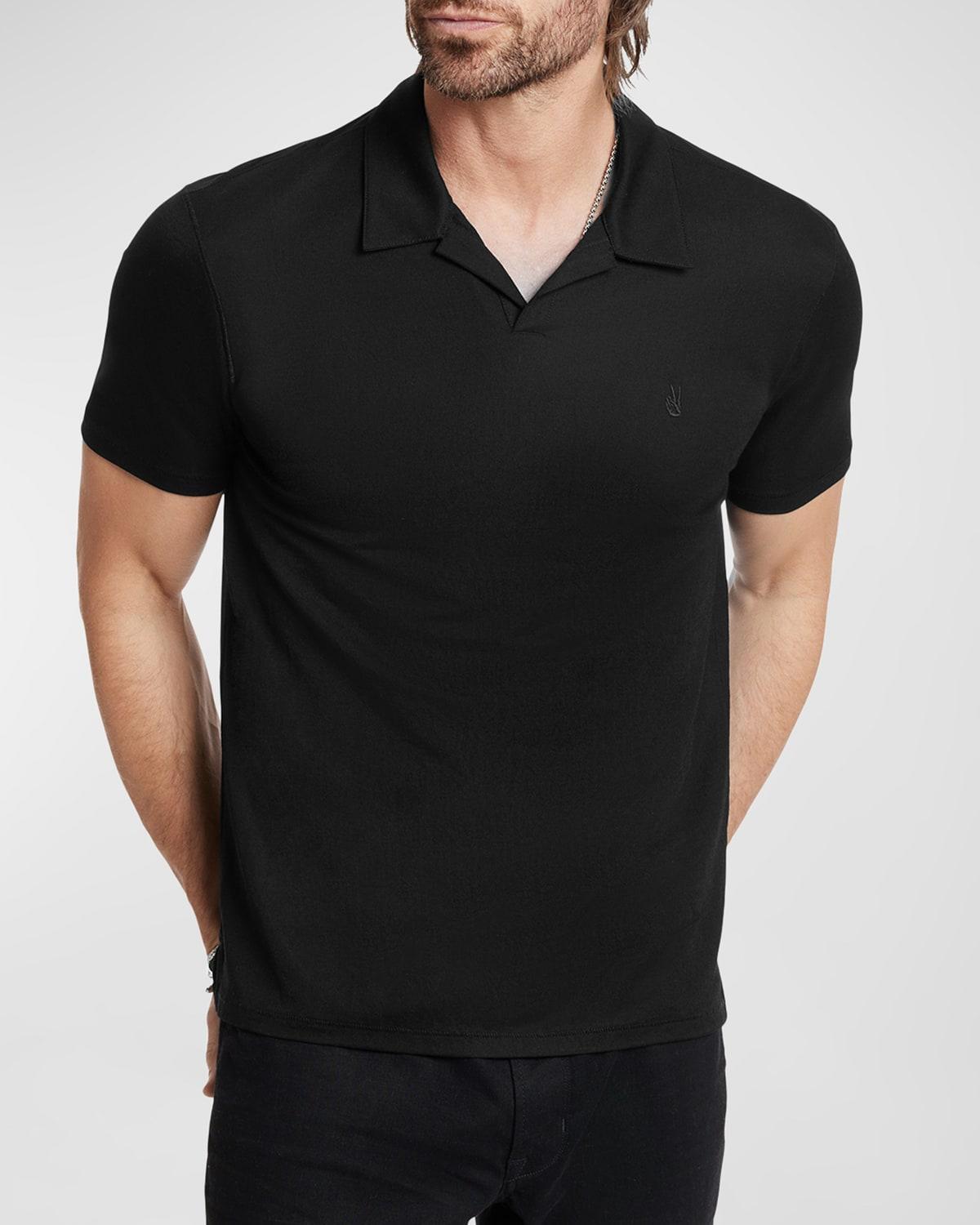 John Varvatos Leroy Peace Pique Regular Fit Polo Shirt Product Image