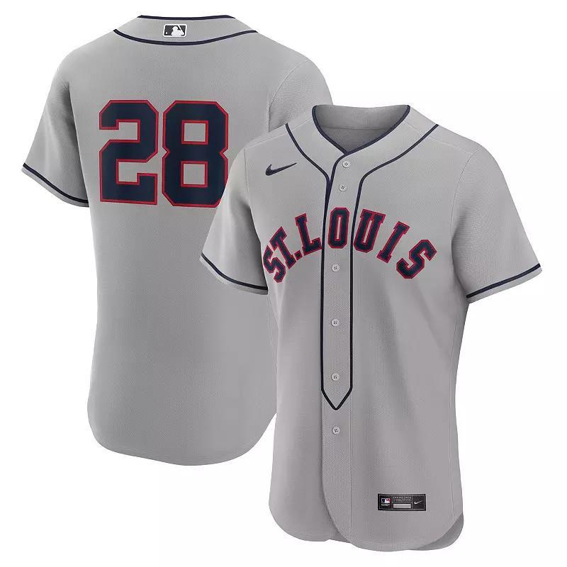 Mens Nike Nolan Arenado Gray St. Louis Cardinals 2024 Rickwood Classic Authentic Player Jersey Product Image