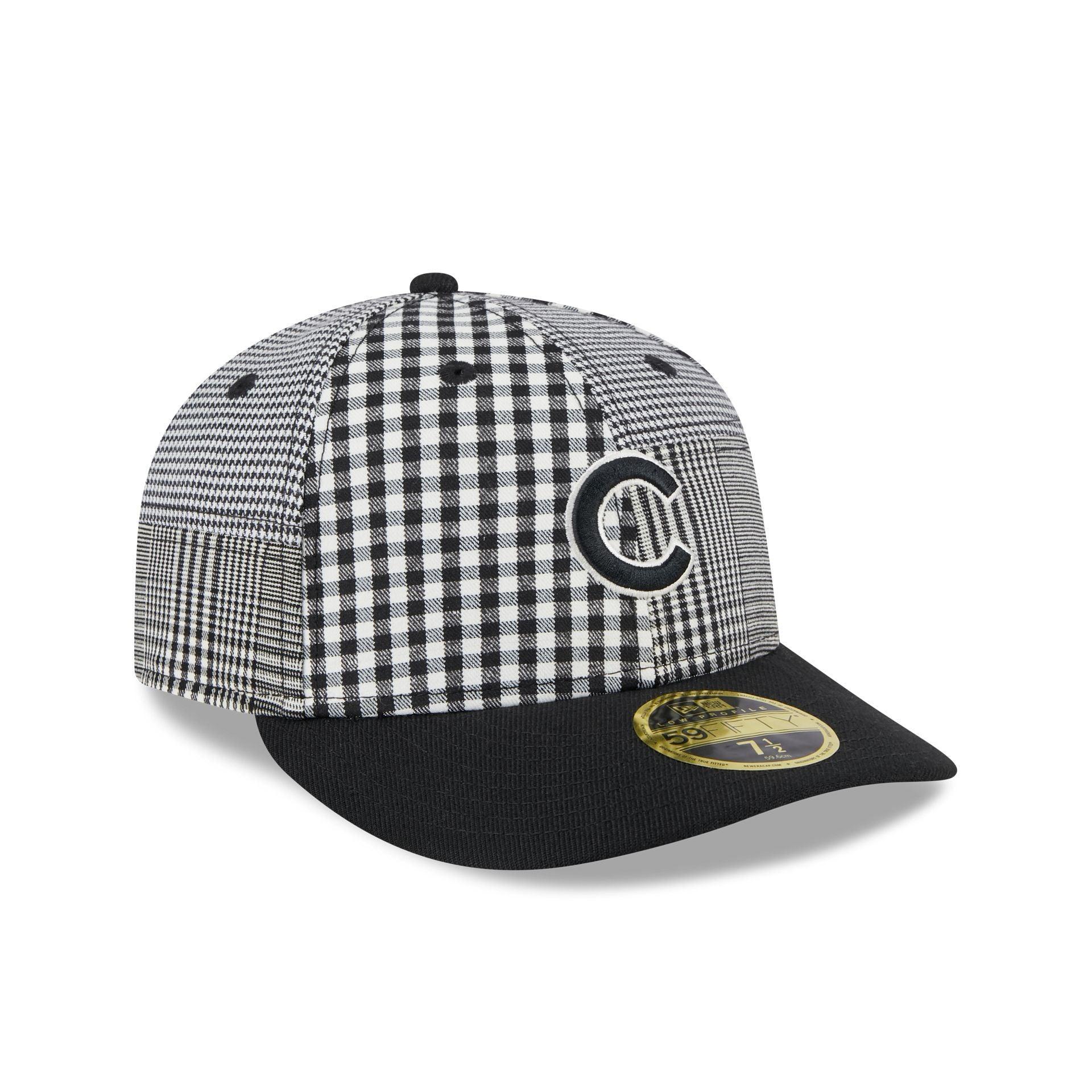 Chicago Cubs Patch Plaid Low Profile 59FIFTY Fitted Hat Male Product Image