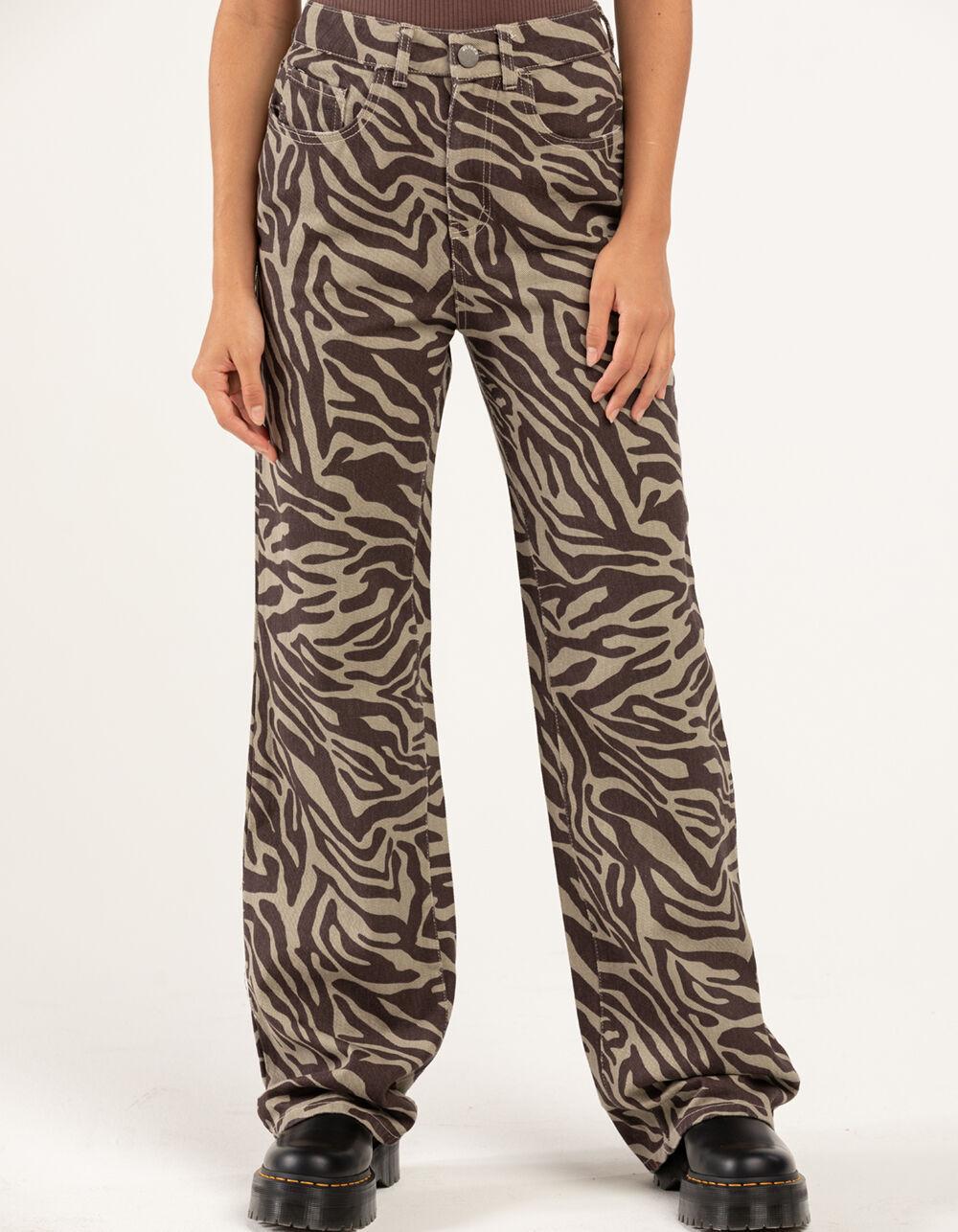 RSQ Womens High Rise Zebra Print Pants Product Image