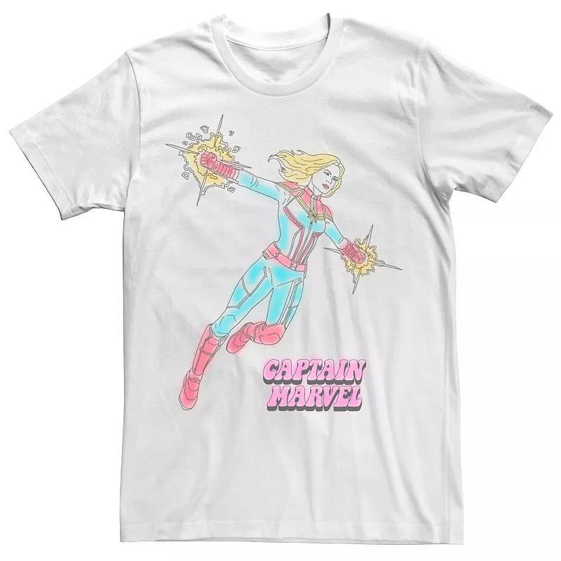 Mens Marvel Captain Marvel Line Art Tee Product Image