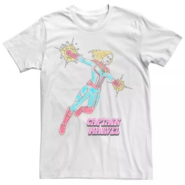 Mens Marvel Captain Marvel Line Art Tee Product Image