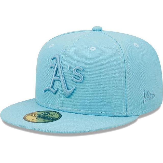 Mens New Era Blue Oakland Athletics Color Pack 59FIFTY Fitted Hat Product Image