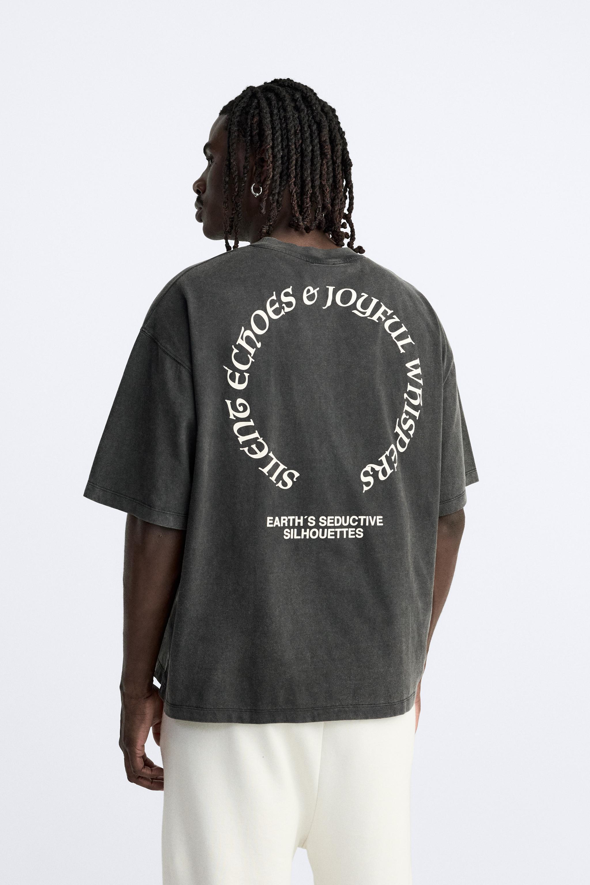 WASHED TEXT T-SHIRT Product Image