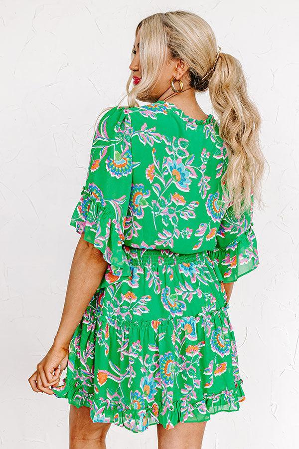 Try Your Luck Dress in Kelly Green Product Image