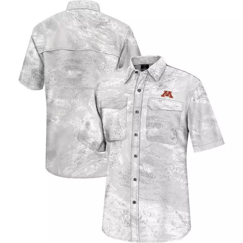 Mens Colosseum Minnesota Golden Gophers Realtree Aspect Charter Full-Button Fishing Shirt Product Image