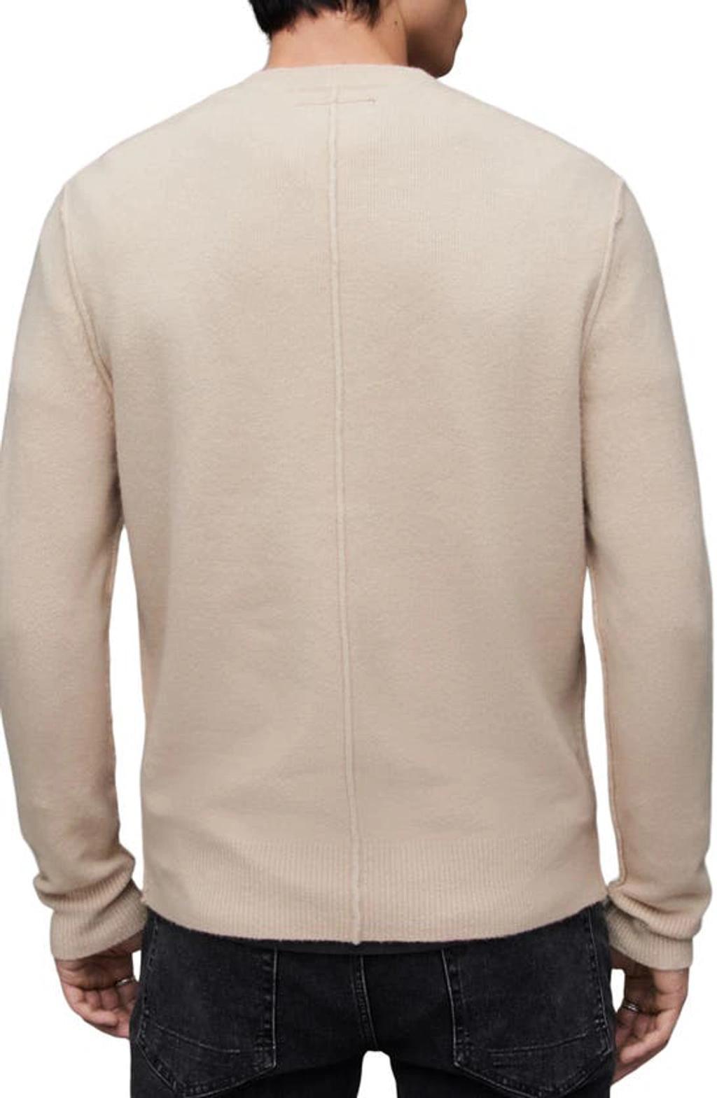 ALLSAINTS Statten Ramskull Crew Neck Sweater In Boston Taupe Product Image