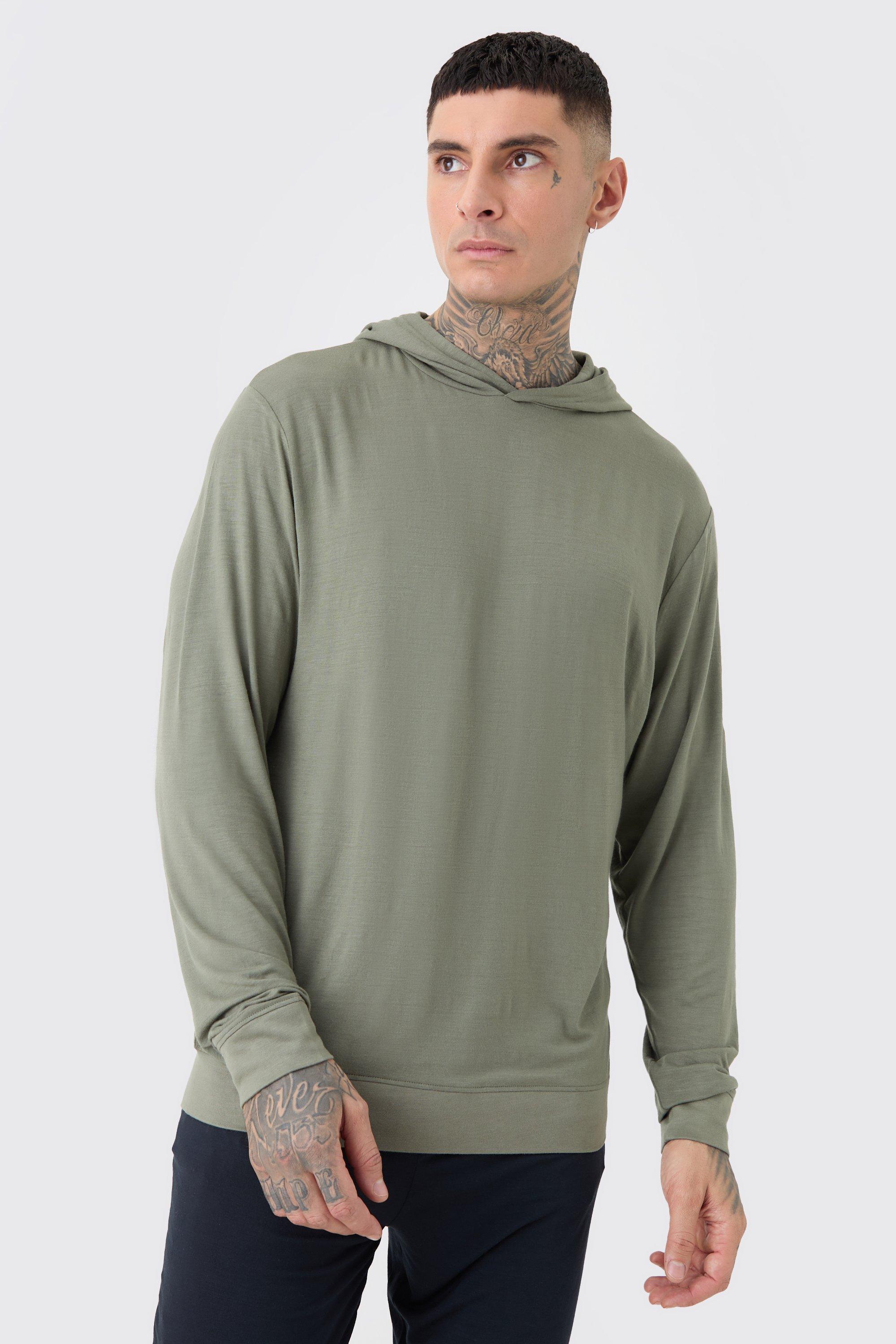 Tall Premium Modal Mix Lounge Hoodie | boohooMAN USA Product Image