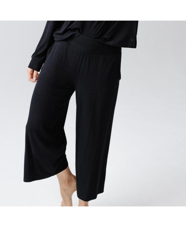 Cozy Earth Wide Leg Rib Pajama Pants Product Image