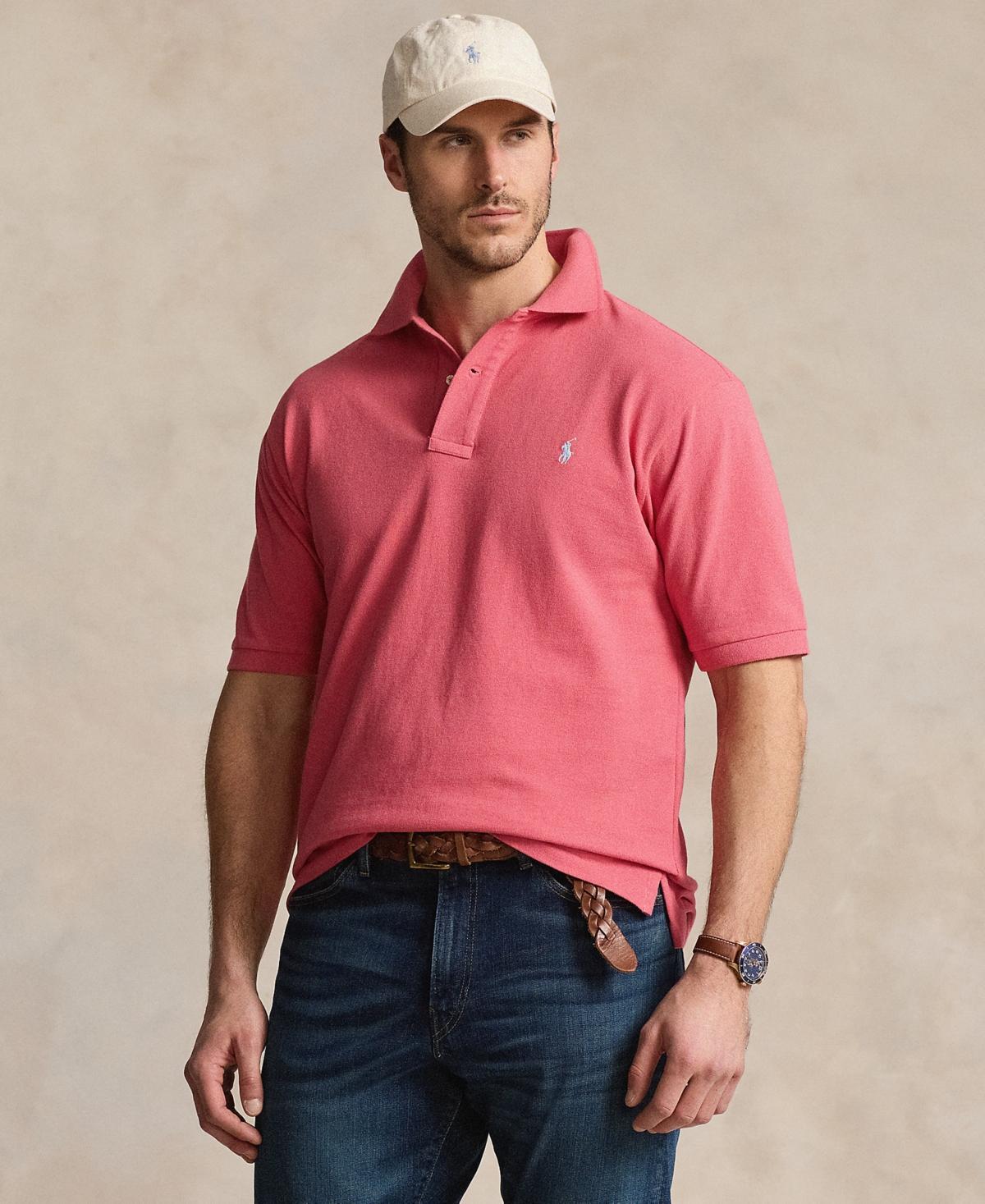 Polo Ralph Lauren Mens Big & Tall The Iconic Mesh Polo Shirt Product Image