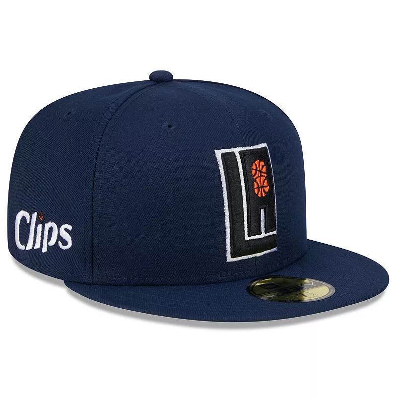 Mens New Era LA Clippers 2023/24 City Edition Alternate 59FIFTY Fitted Hat Blue Product Image