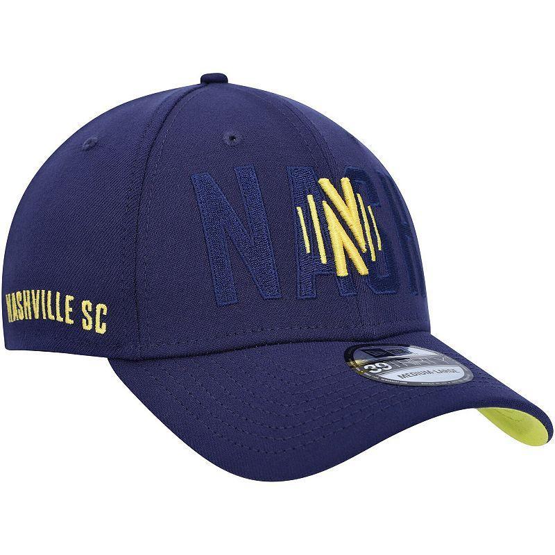 Mens New Era Navy Nashville SC Kick Off 39THIRTY Flex Hat Mls Blue Product Image