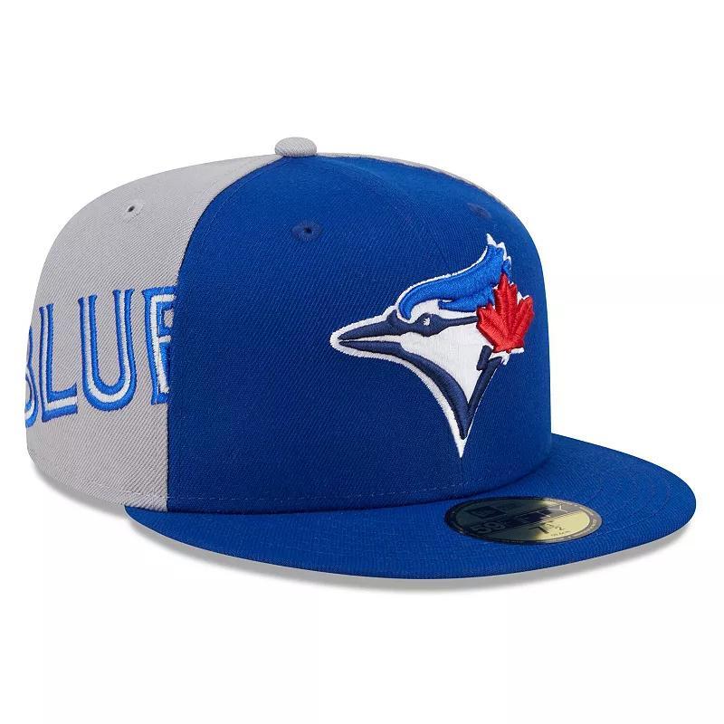 Mens New Era Royal/Gray Toronto Blue Jays Gameday Sideswipe 59FIFTY Fitted Hat Product Image