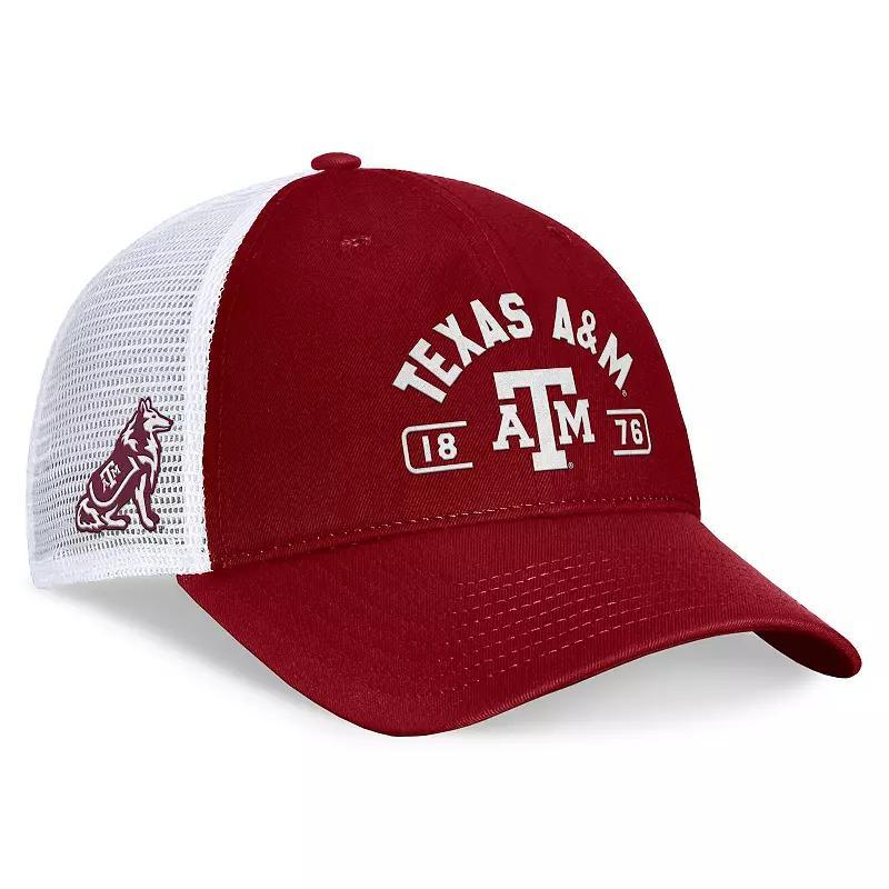 Top of the World Mens Maroon Texas A M Aggies Free Kick Trucker Adjustable Hat - Maroon, White Product Image