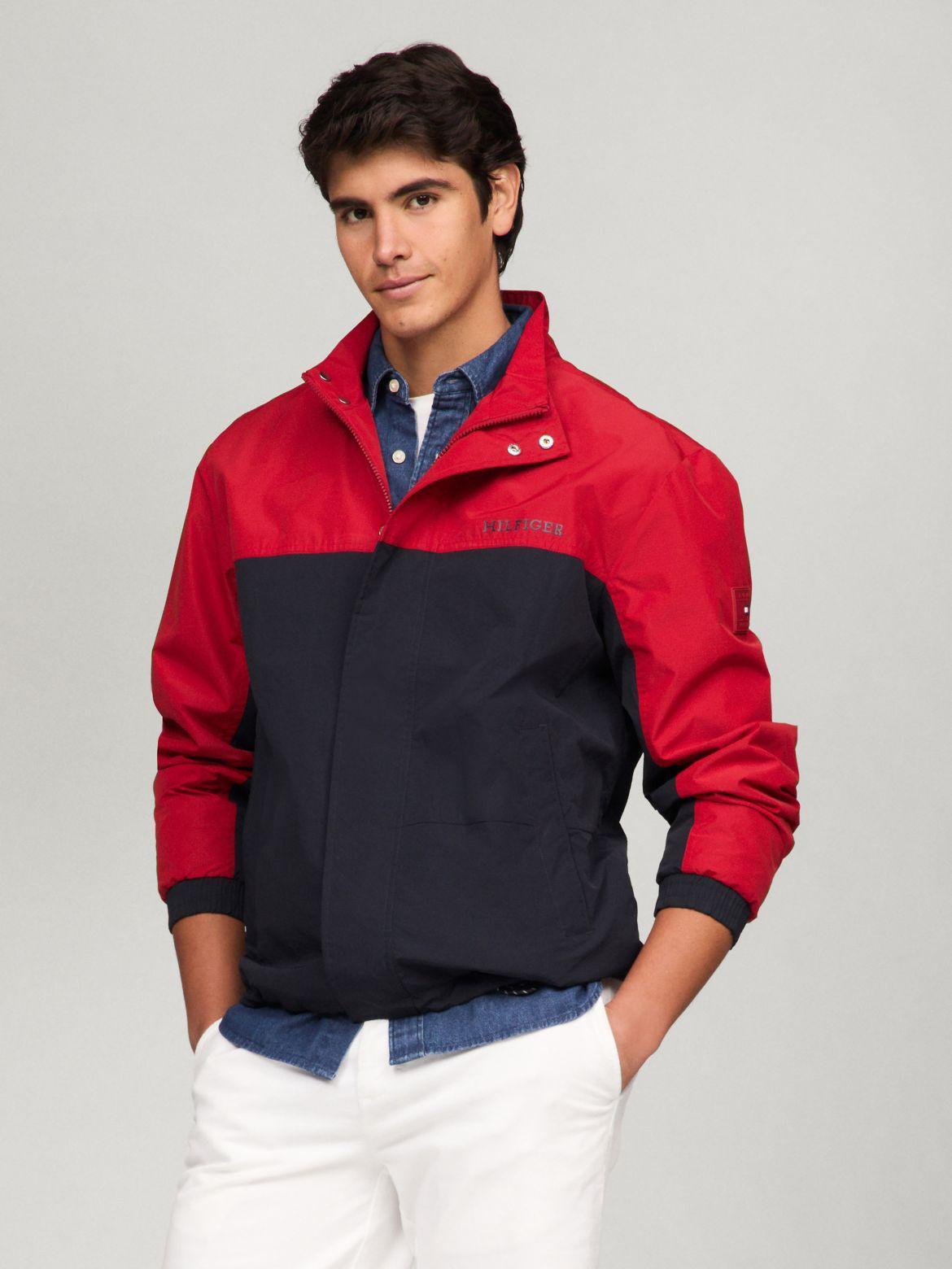 Tommy Hilfiger Men's Packable Colorblock Regatta Windbreaker Product Image