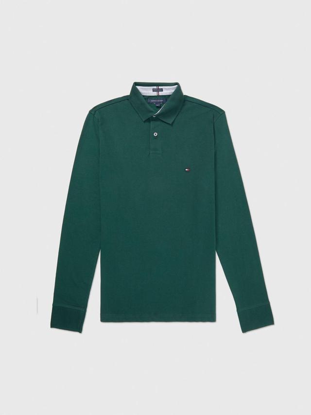 Tommy Hilfiger Men's Regular Fit Solid Long-Sleeve Polo Product Image