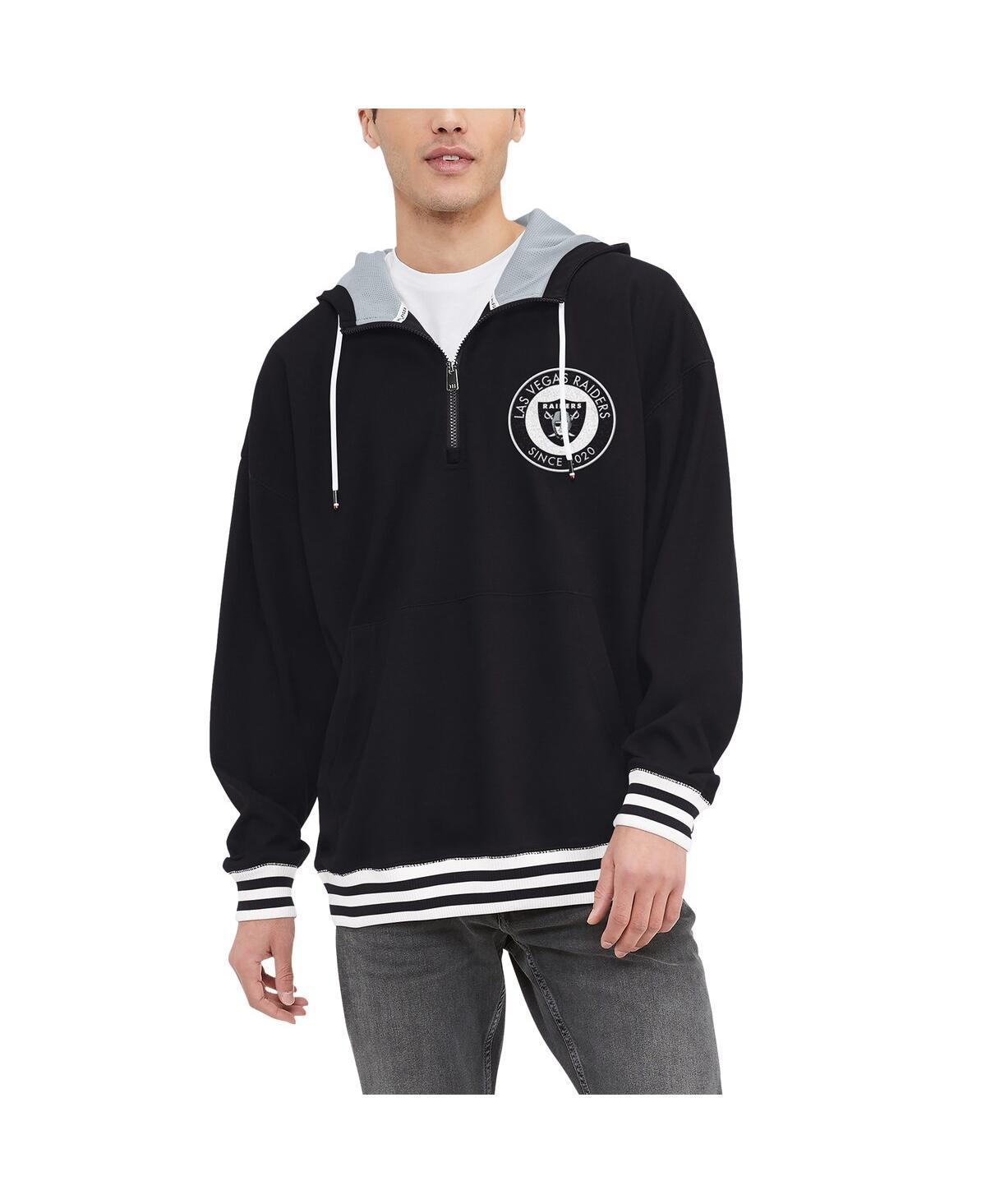 Mens Tommy Hilfiger Black Las Vegas Raiders Aaron Quarter-Zip Hoodie Product Image