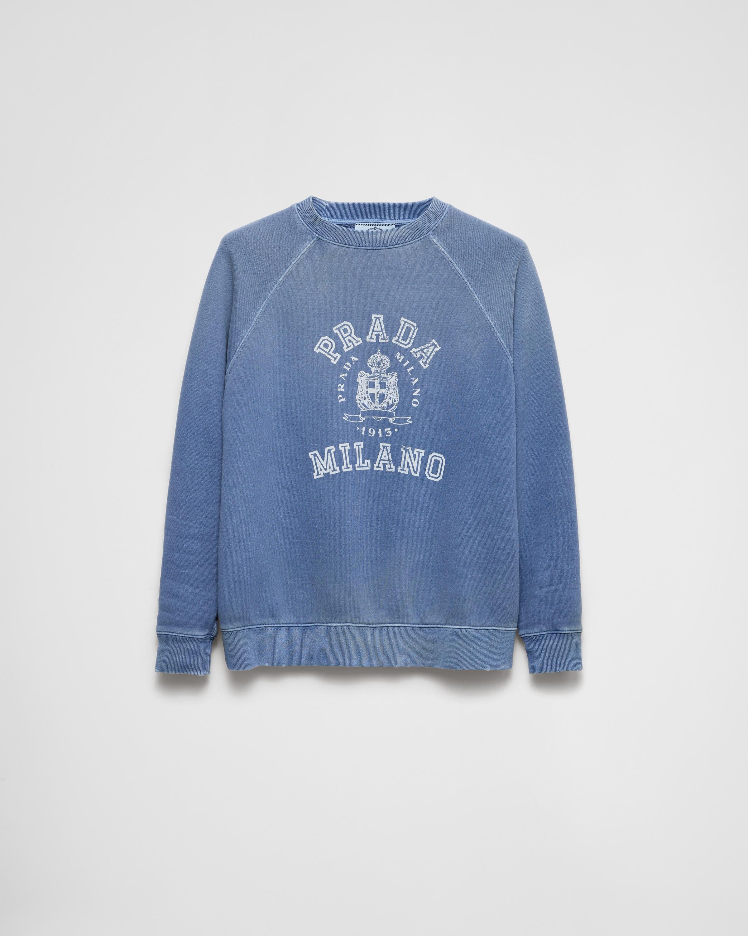 Cotton crew-neck sweatshirt Product Image