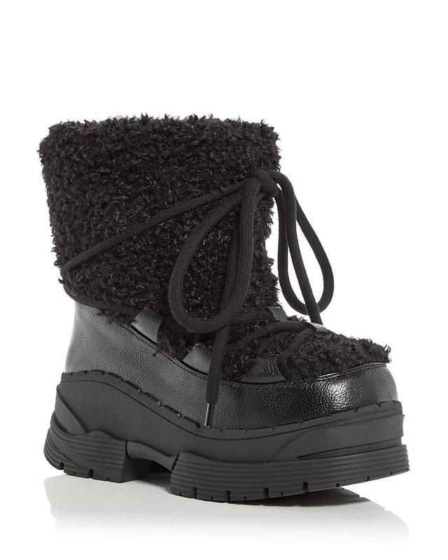 Jeffrey Campbell Womens Subzero Faux Shearling Platform Cold Weather Boots Product Image