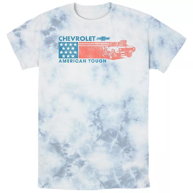 Mens Chevrolet American Tough USA Flag Bombard Wash Graphic Tee Product Image