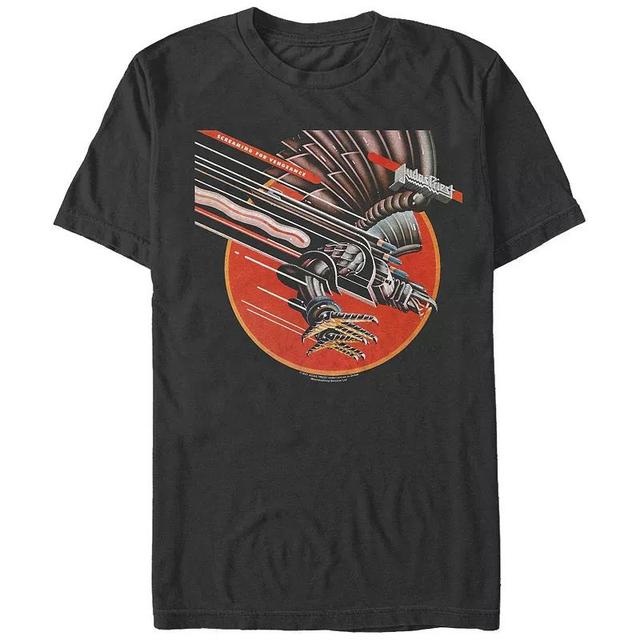 Mens Judas Priest Screaming For Vengeance Graphic Tee Blue Product Image