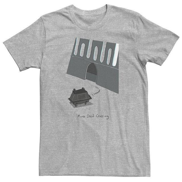 Big & Tall Star Wars Mouse Droid Crossing Tee, Mens Athletic Grey Product Image