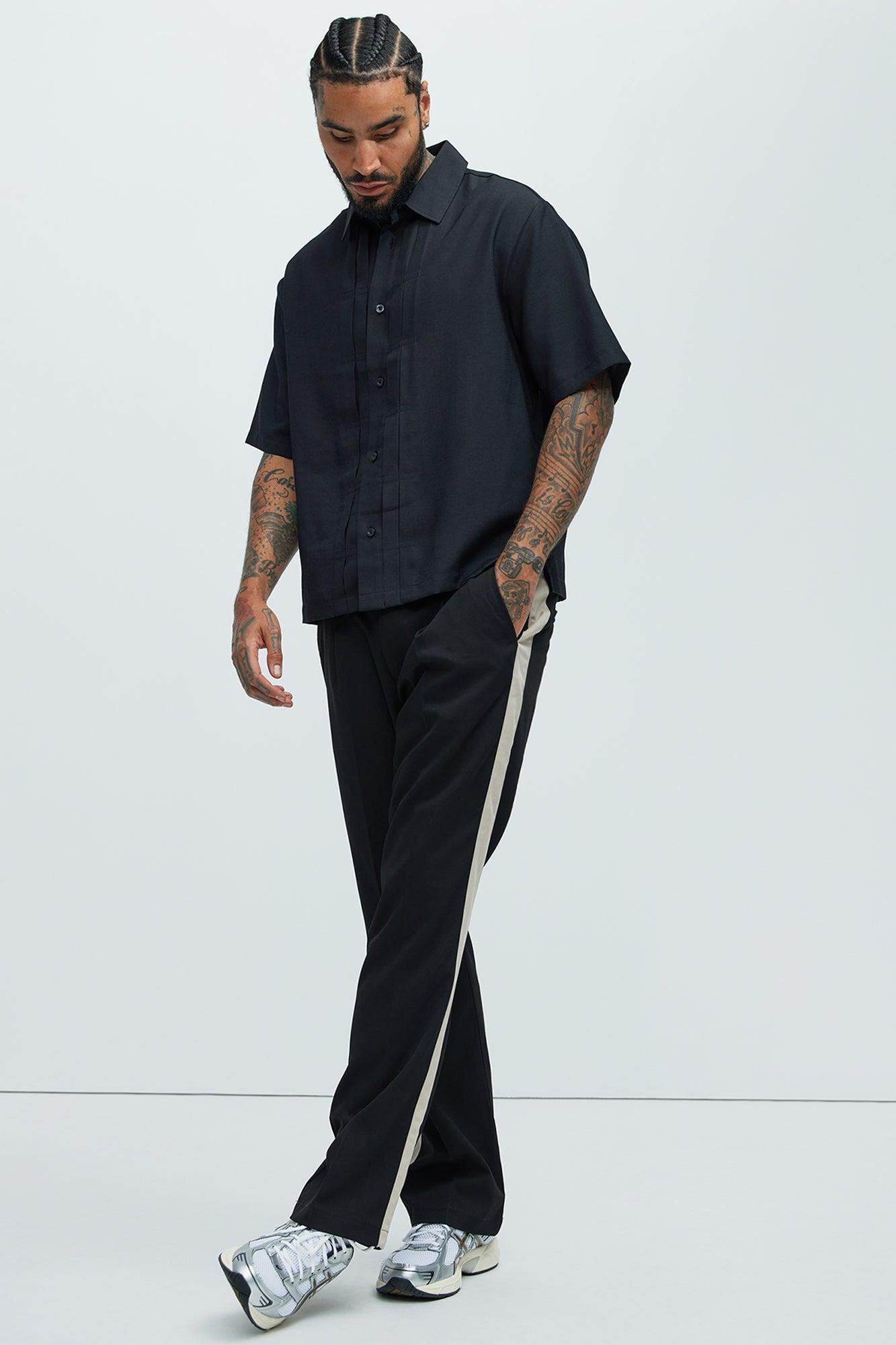 Blexy Pleated Shirt - Black Product Image