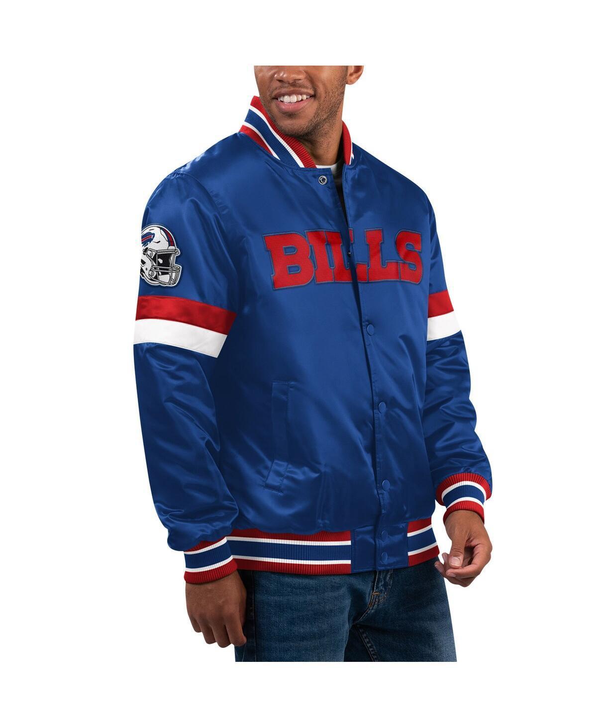 Mens Starter Royal Buffalo Bills Home Game Satin Full-Snap Varsity Jacket Product Image