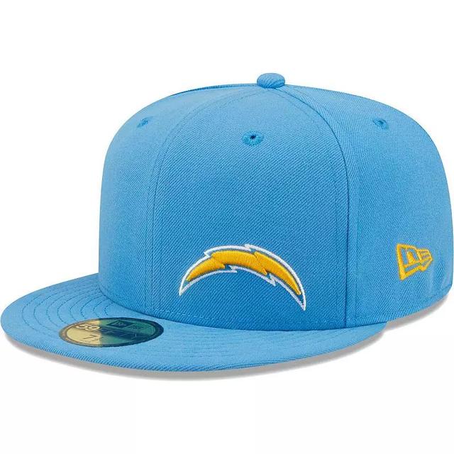 Mens New Era Powder Blue Los Angeles Chargers Flawless 59FIFTY Fitted Hat Product Image