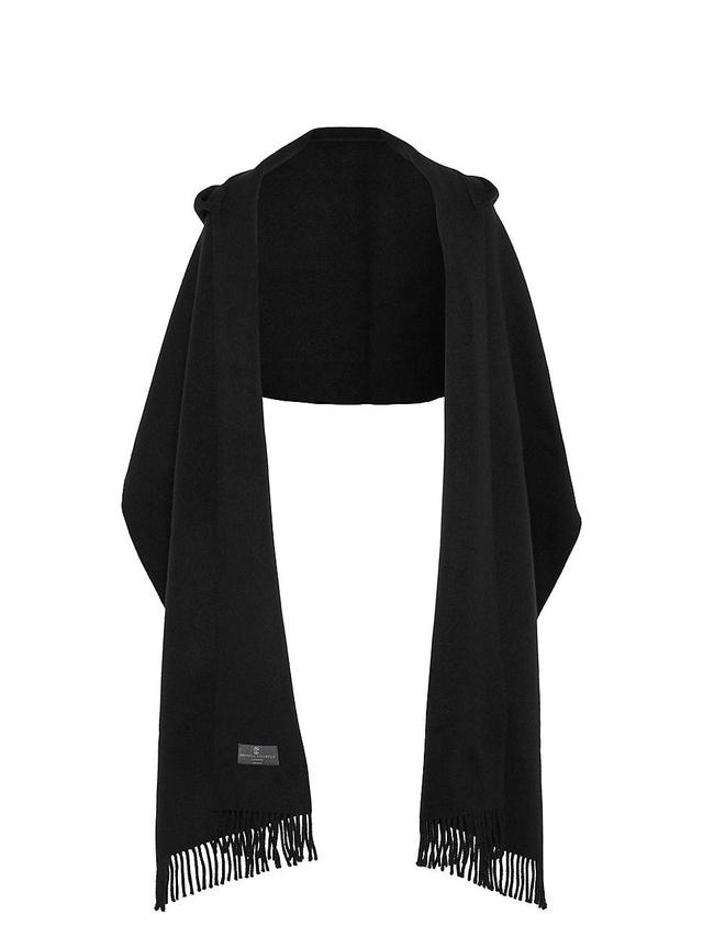 Womens Hooded Wool and Cashmere Knit Scarf Product Image