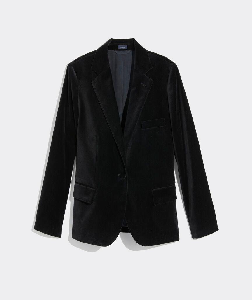 Velvet Shrunken Blazer Product Image