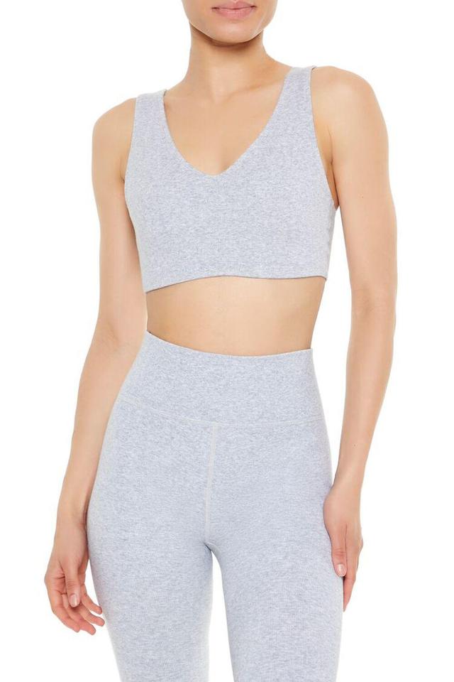 Seamless Heathered Sports Bra | Forever 21 Product Image