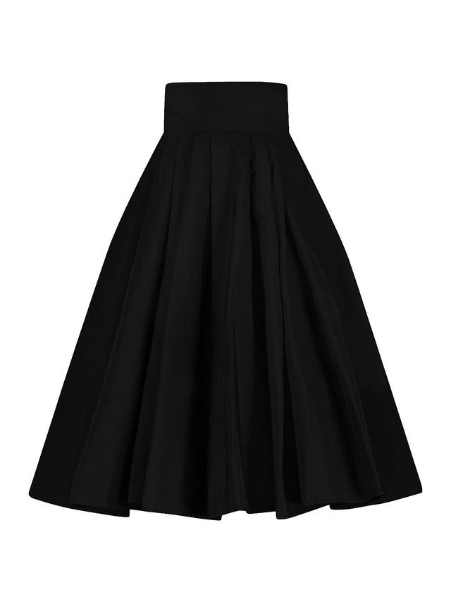 Womens Faille Crpe Circle Midi-Skirt Product Image