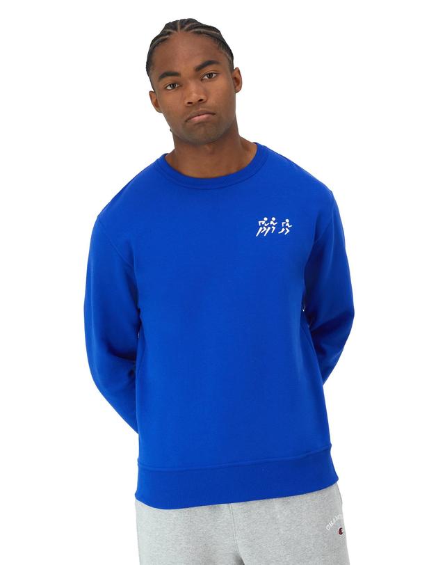 Mens Champion Powerblend Crewneck Sweatshirt, Made With Purpose Surf The Web XXL Product Image