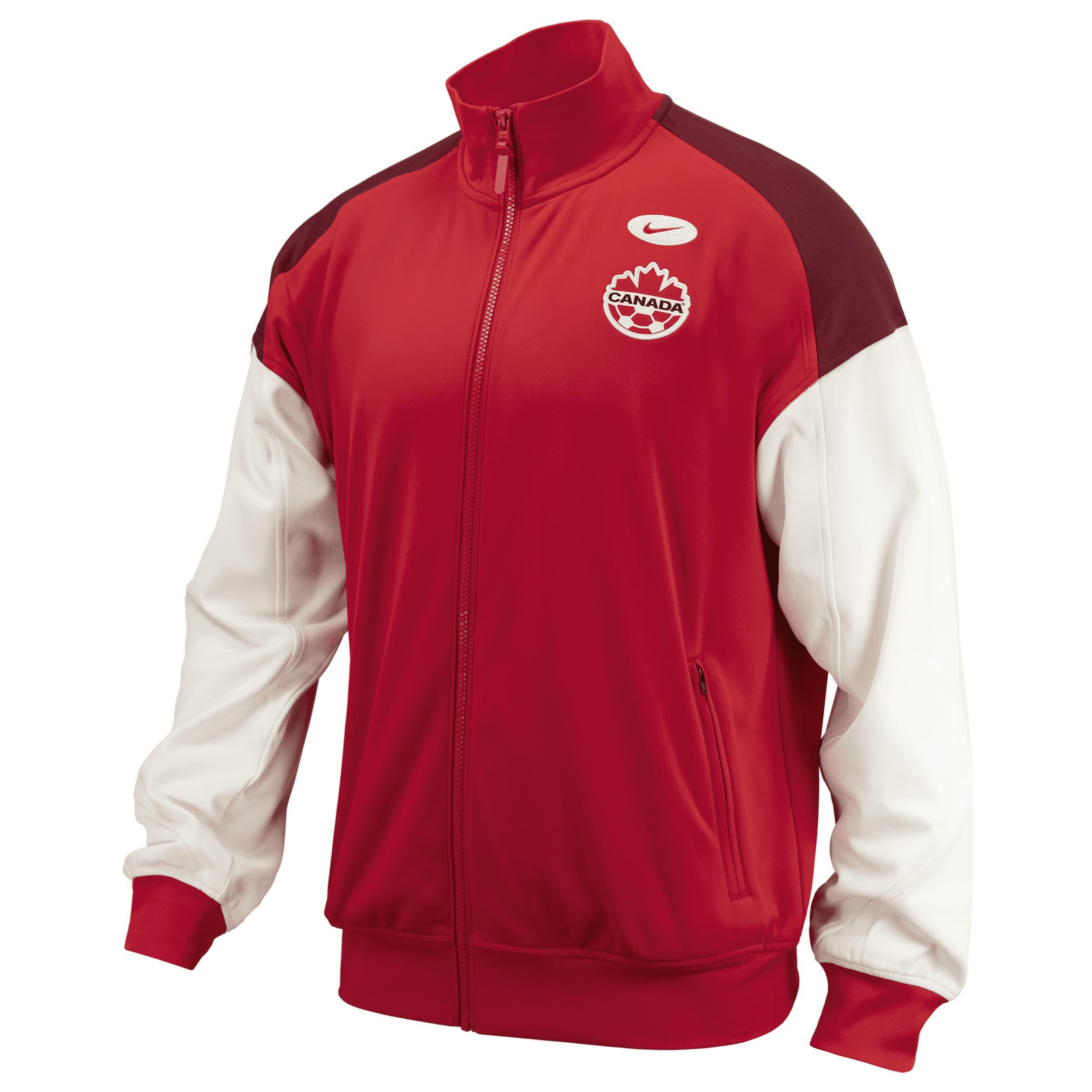 Nike Mens Red Canada Soccer 2024Anthem Performance Full-Zip Jacket Product Image