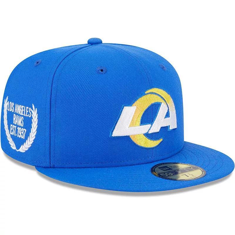 Mens New Era Royal Los Angeles Rams Camo Undervisor 59FIFTY Fitted Hat Product Image