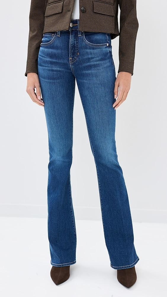 Veronica Beard Jean Beverly High Rise Skinny Flare Jeans | Shopbop Product Image