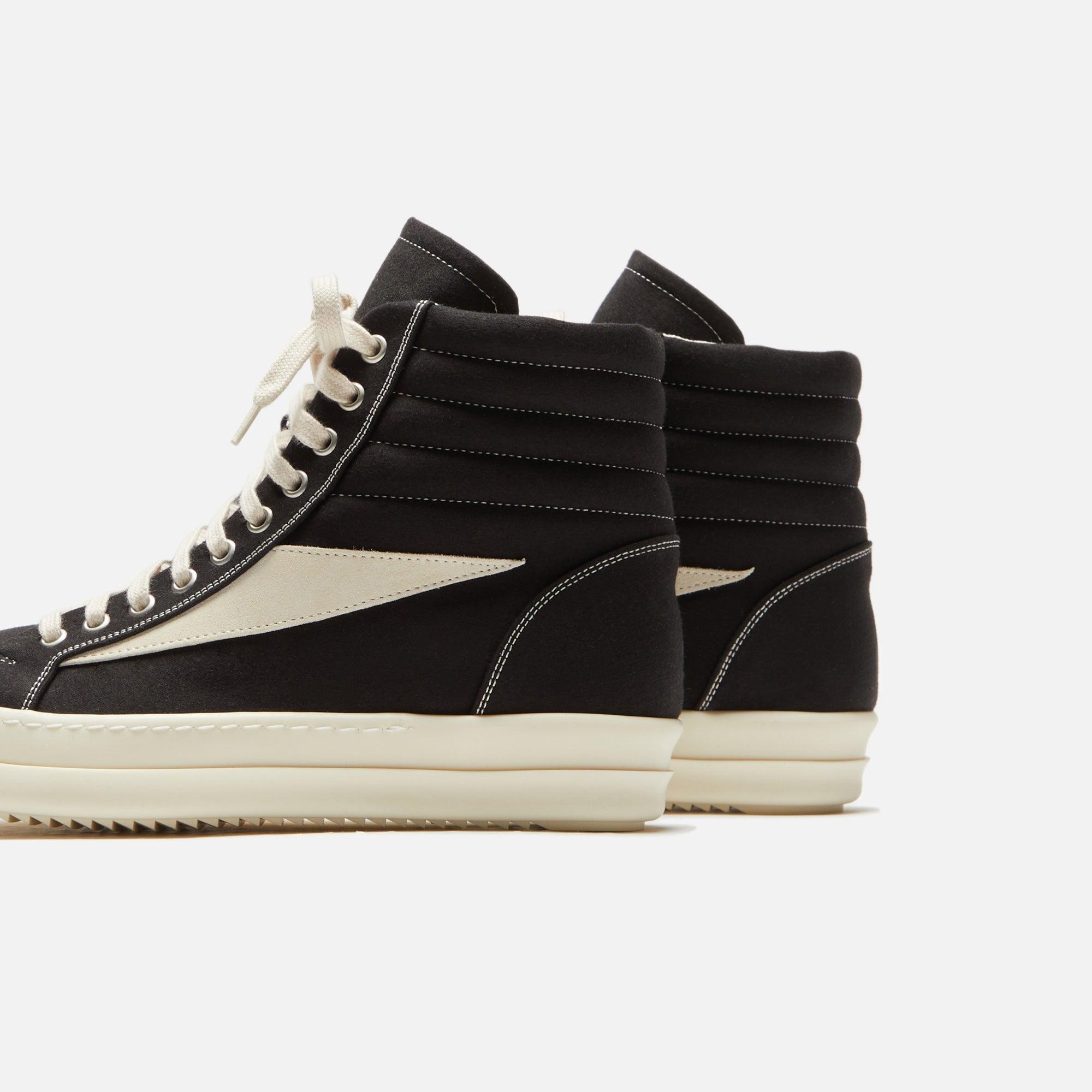 Rick Owens Vintage High Sneaker - Scarpe Black / Milk / Milk Male Product Image