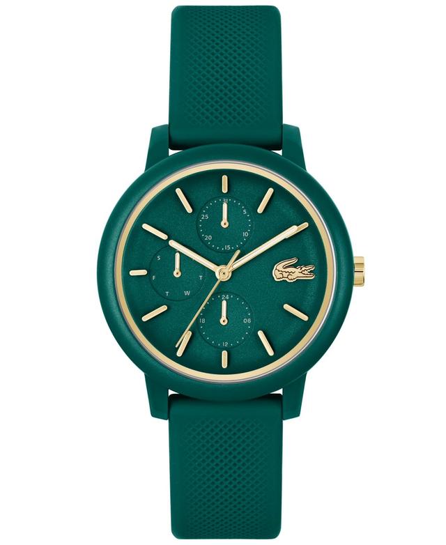 Lacoste Womens Multifunction Textured Silicone Strap Watch Product Image