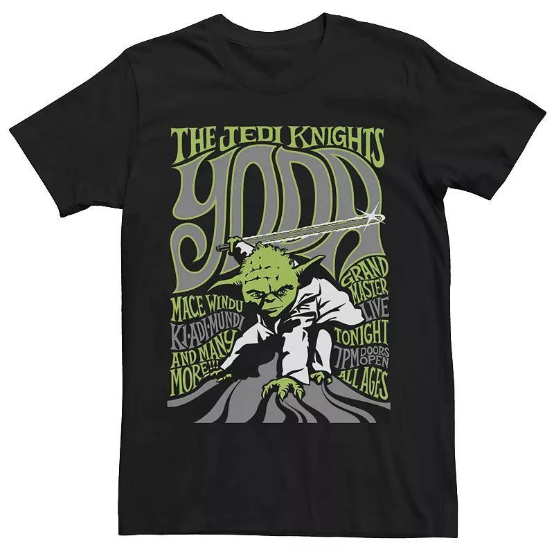 Mens Star Wars Yoda Jedi Knight 70s Style Poster Graphic Tee Product Image