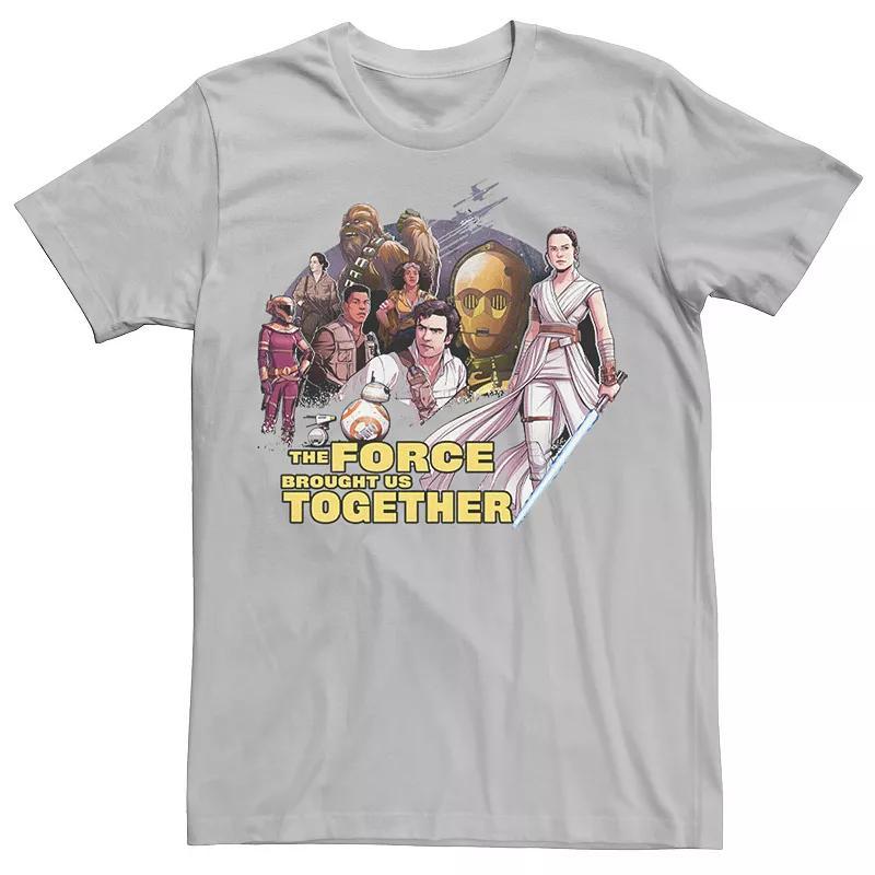 Mens Star Wars: The Rise Of Skywalker Force Brought Us Together Tee Athletic Grey Product Image