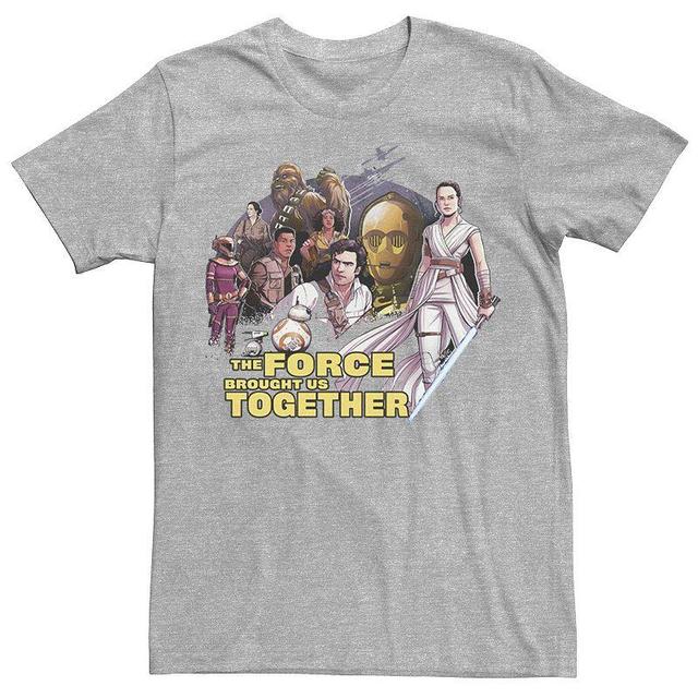 Mens Star Wars: The Rise Of Skywalker Force Brought Us Together Tee Athletic Grey Product Image