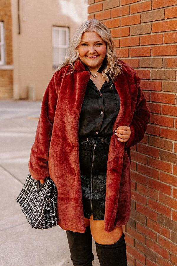 Guest To Impress Faux Fur Coat Curves Product Image