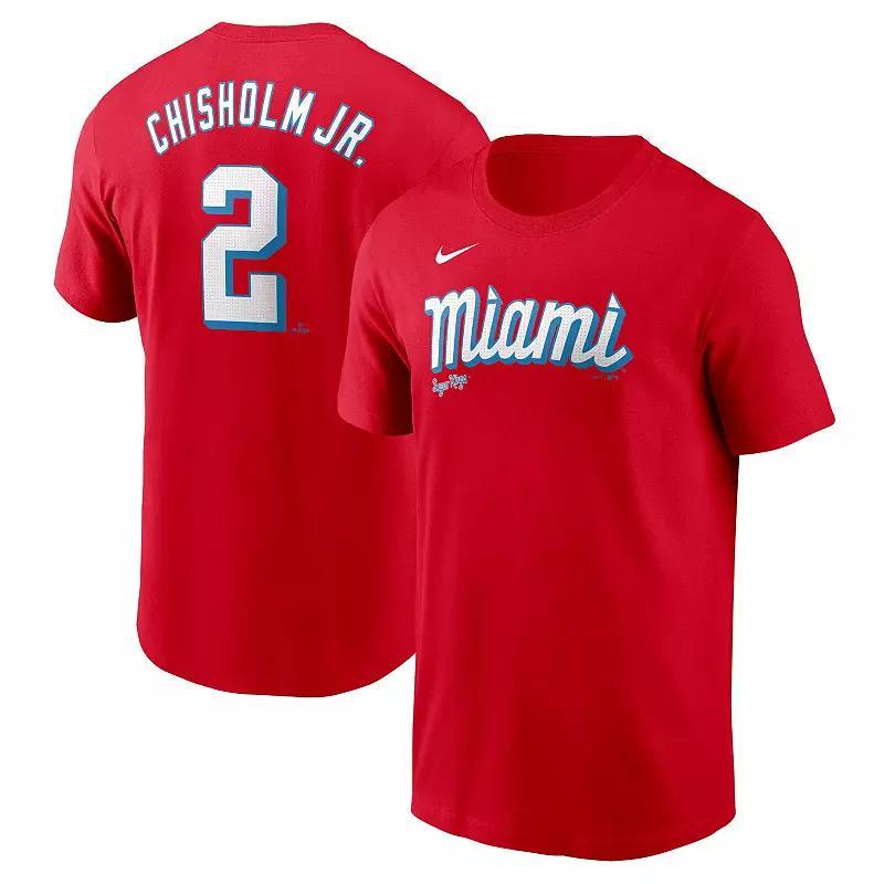 Jazz Chisholm Jr. Miami Marlins City Connect Fuse Nike Men's MLB T-Shirt Product Image