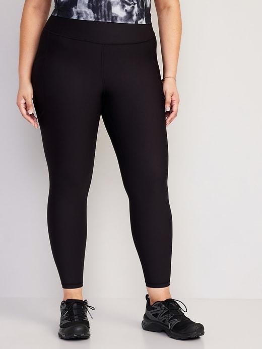 High-Waisted PowerSoft Rib Leggings Product Image