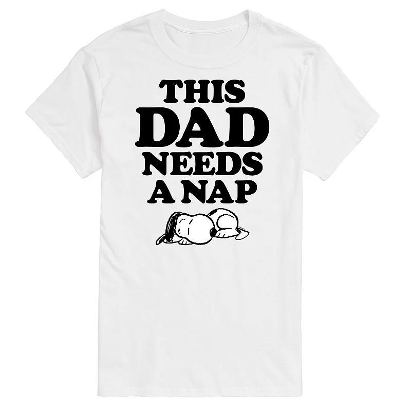 Big & Tall Peanuts This Dad Needs A Nap Graphic Tee, Mens Product Image