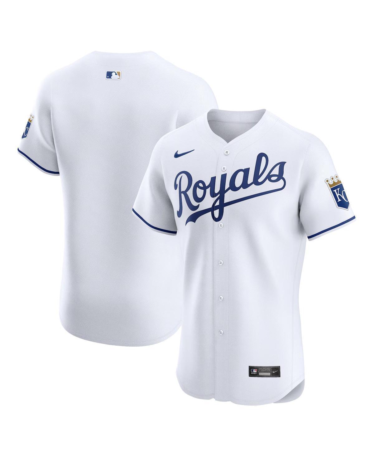 Nike Mens White Kansas City Royals Home Elite Jersey - White Product Image