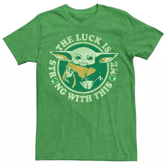 Mens Star Wars The Mandalorian The Luck Is Strong St. Patricks Day Tee Product Image