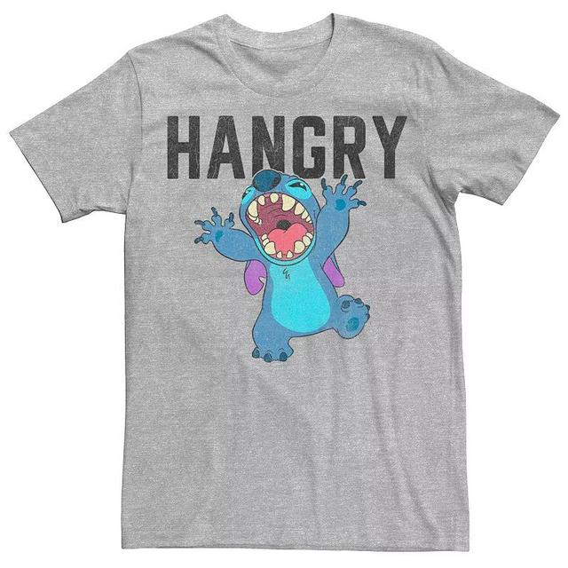 Disneys Lilo & Stitch Mens Hangry Alien Graphic Tee Athletic Grey Product Image