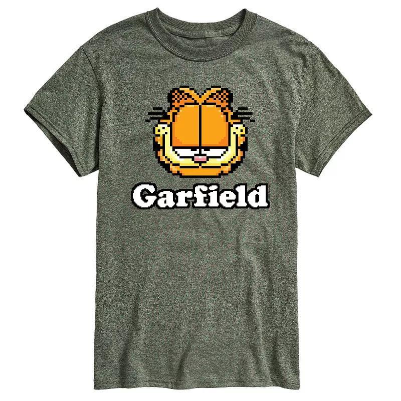 Mens Garfield Video Game Garfield Logo Graphic Tee Product Image